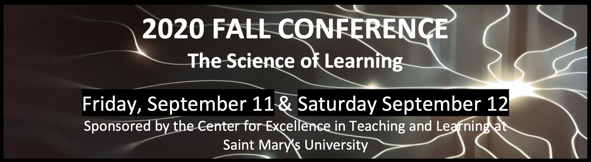 describes days and times for fall faculty conference September 11 and September 12